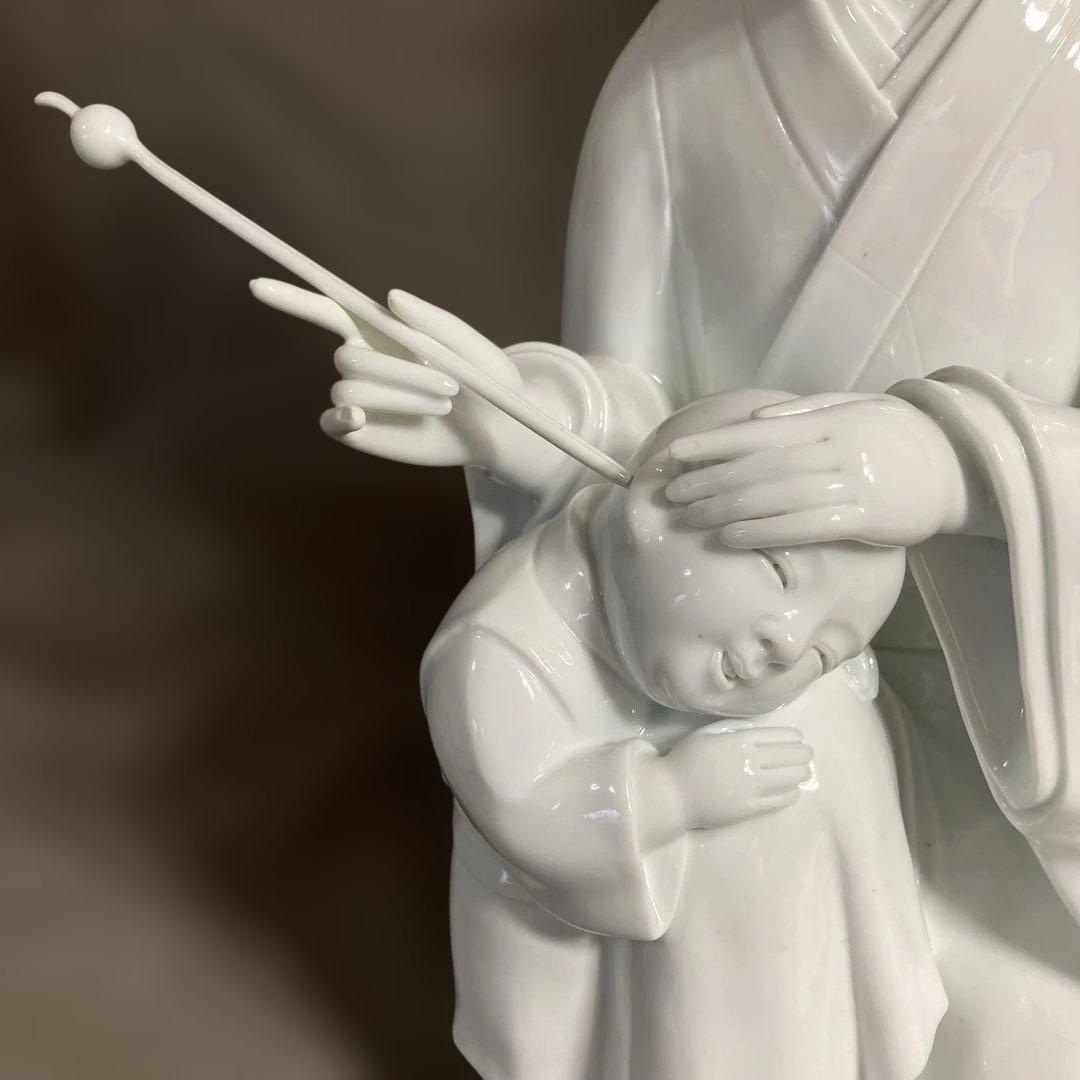 R叔父さん専用】白磁彫刻の伝統 重要無形文化財 樋渡陶六作 白磁彫刻