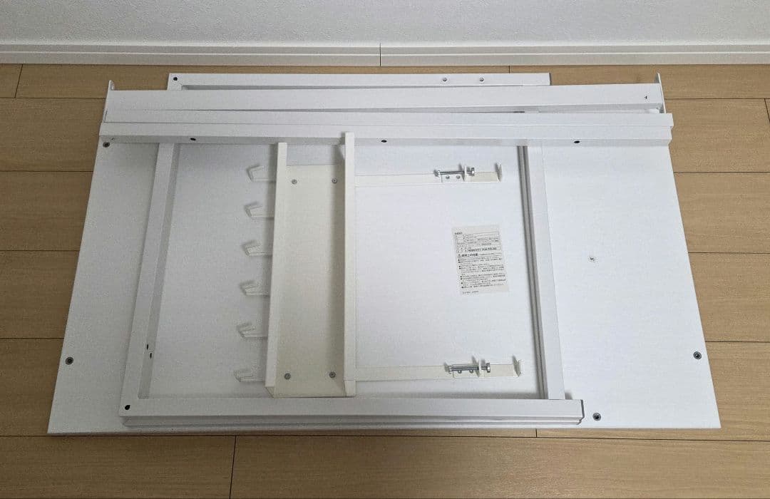 パソコンデスク 幅100cm 白、コード・ケーブル収納 山崎実業 セット