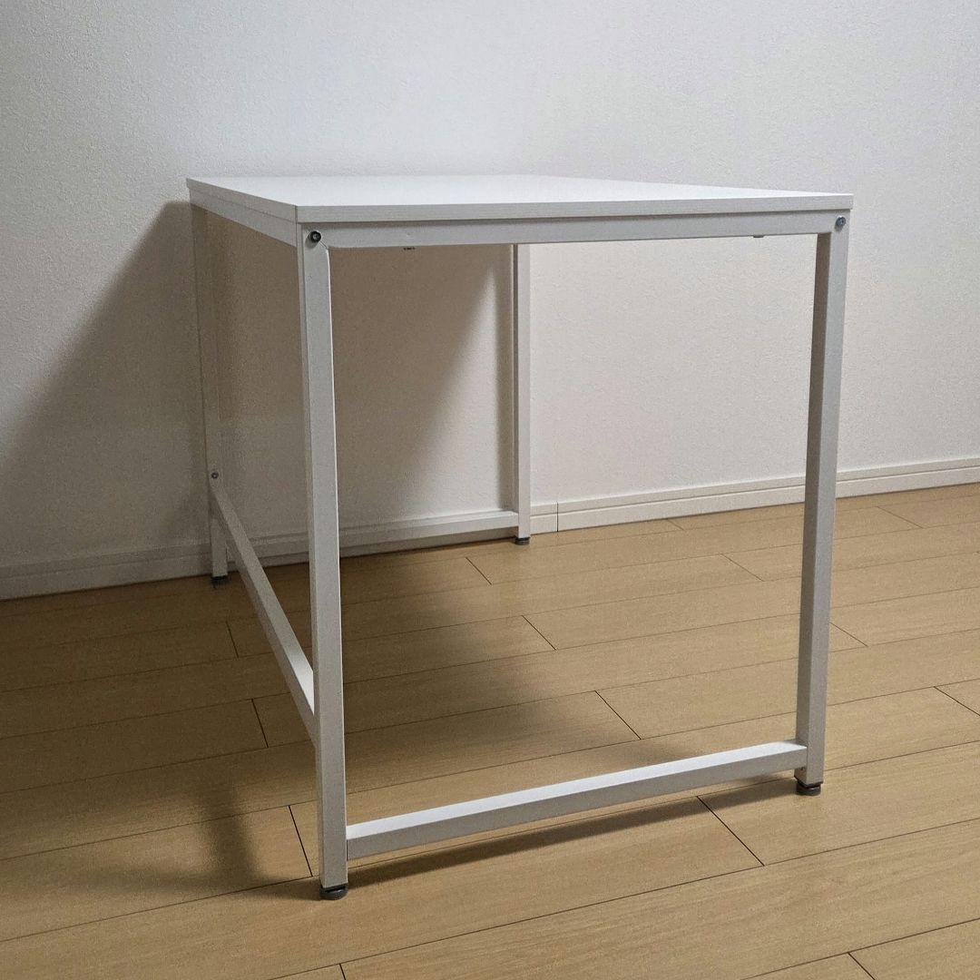 パソコンデスク 幅100cm 白、コード・ケーブル収納 山崎実業 セット