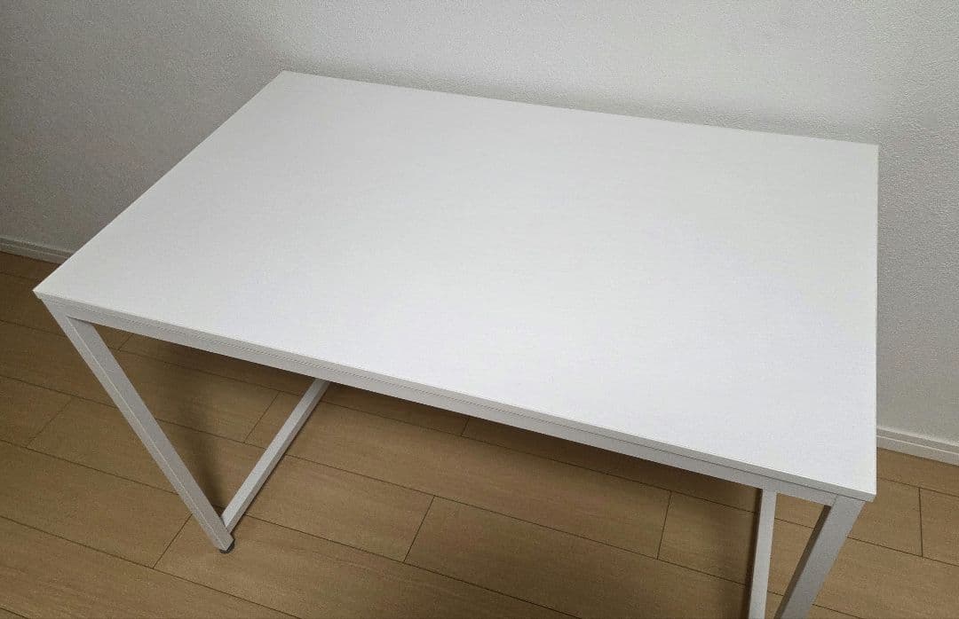 パソコンデスク 幅100cm 白、コード・ケーブル収納 山崎実業 セット