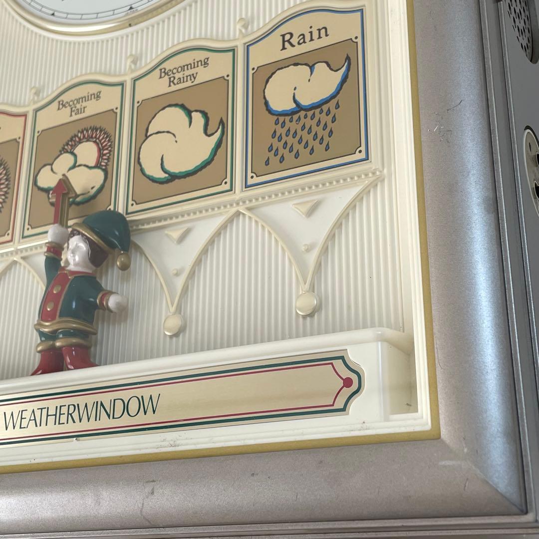 f*a様 完動品 天気予報からくり時計 セイコー ウェザーウインドウ