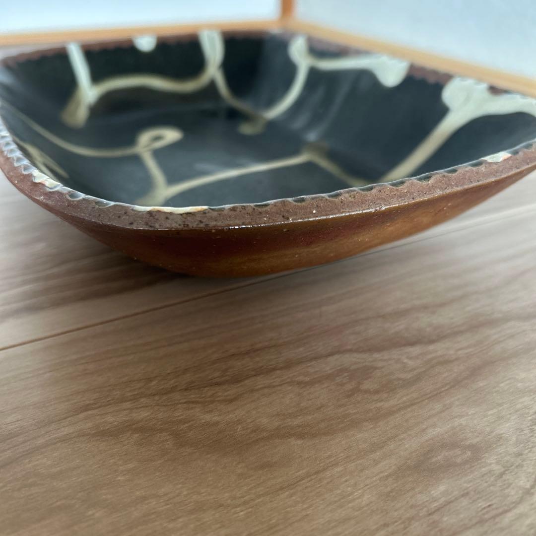 山根窯　角皿　未使用品