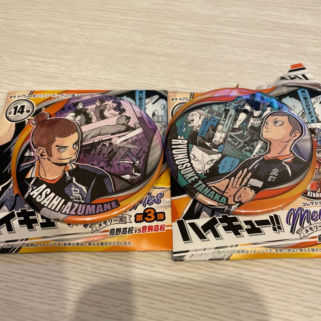 ハイキュー!! コレクション缶バッジ memories 第3弾 東峰・田中2個