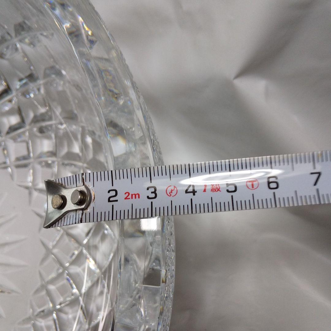 HOYAクリスタル 切子大鉢 矢来に菊継紋