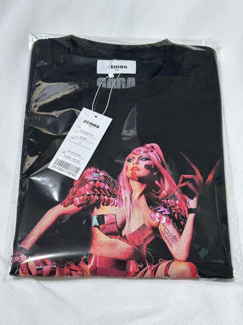 レア✨レディーガガ atmos pink 公式Tシャツ2026 Lサイズ - メルカリ