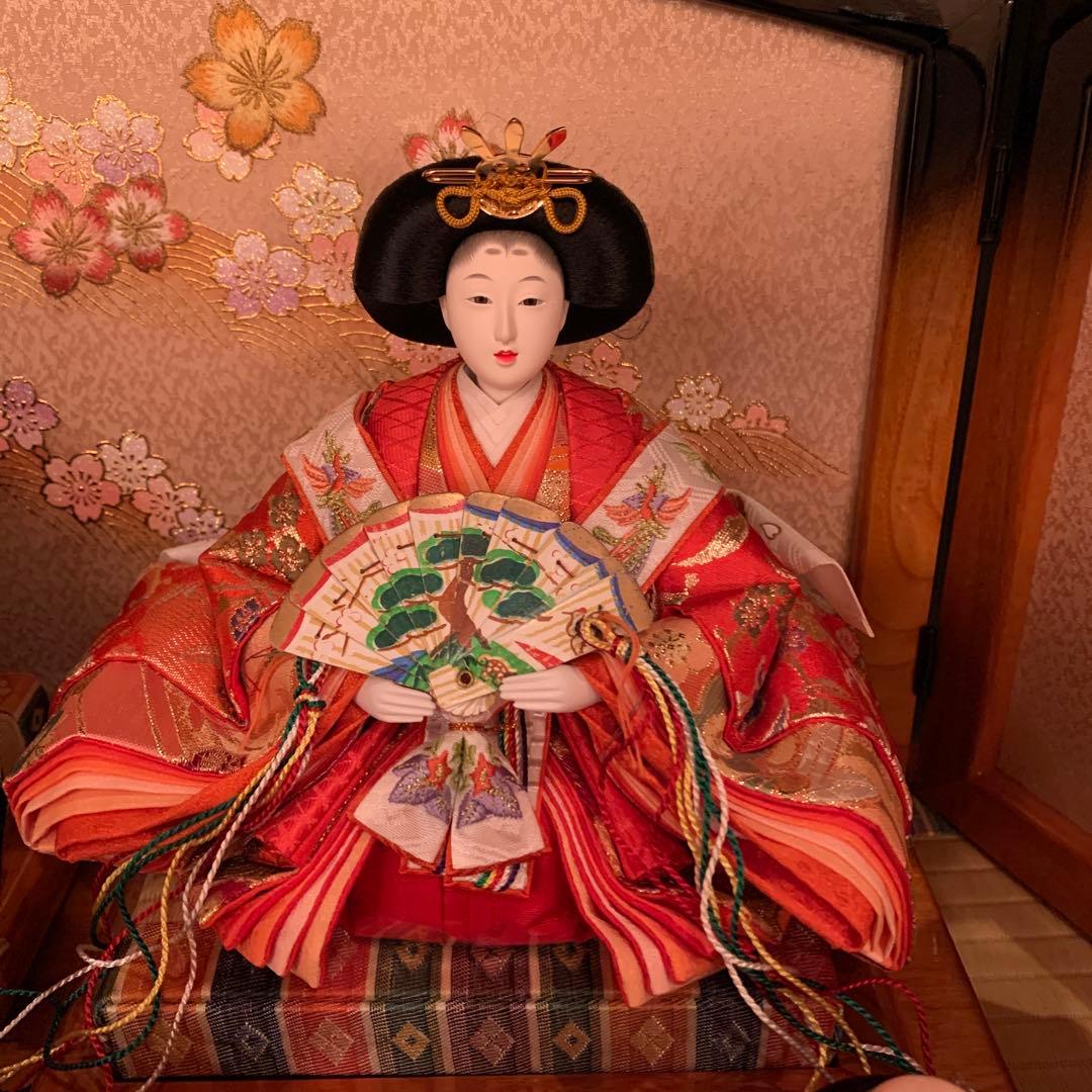 寿慶 ひな飾り よろこびの春 雛人形 収納 2段 5人飾り - メルカリ