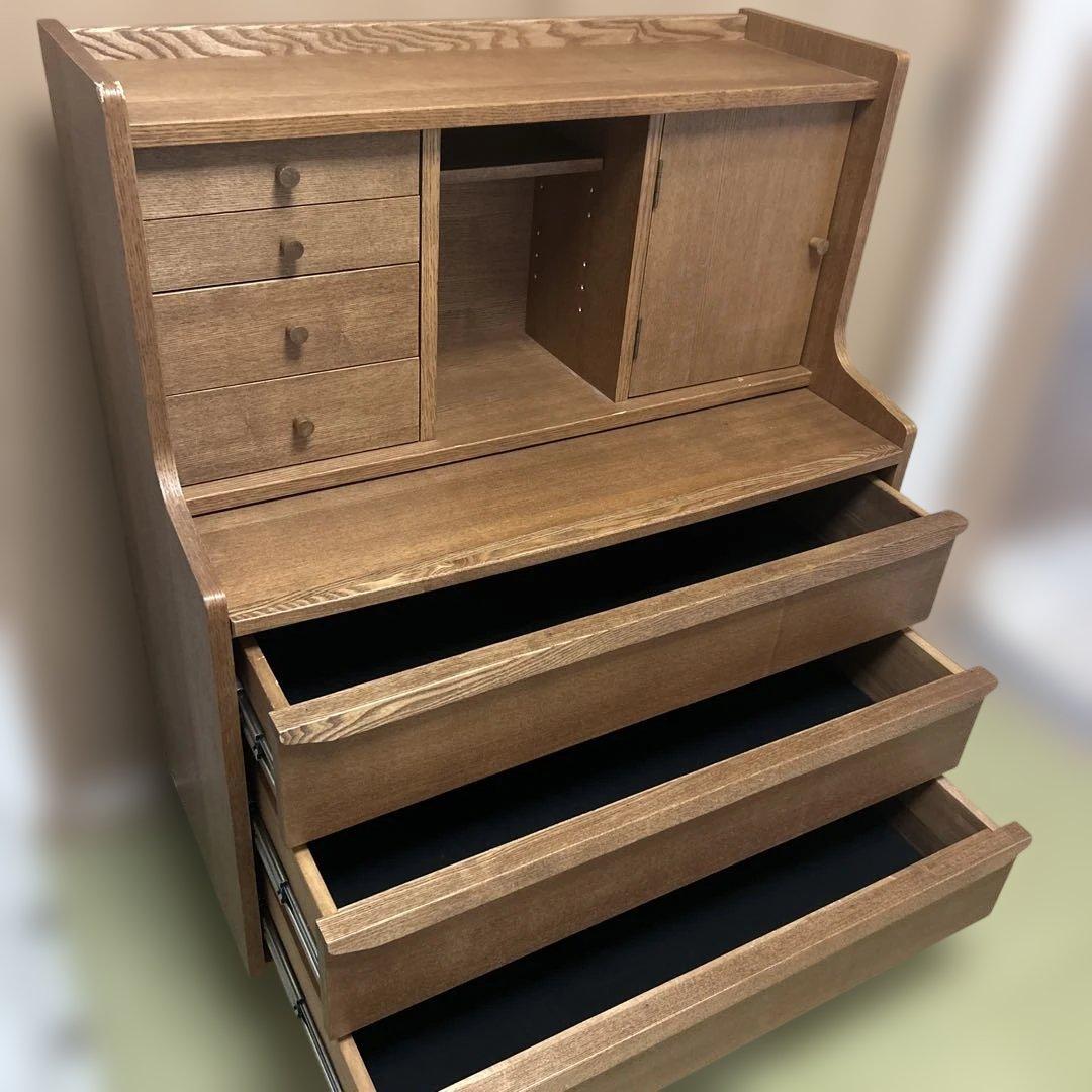 北欧風　ノルディック　ライティングビューロー　机　デスク　パソコンデスク　木製