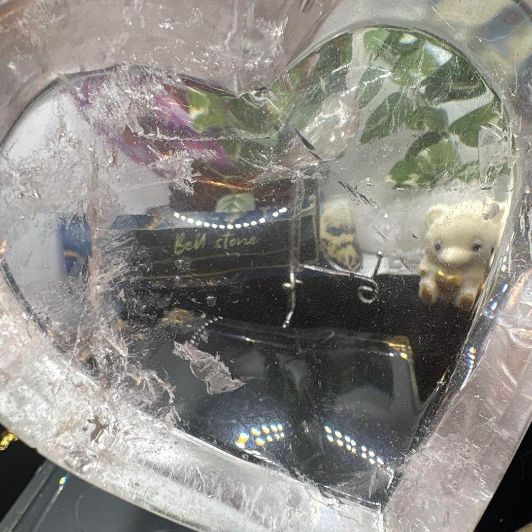 コロパル様水晶ハートお皿♡透明抜群♡No.1424