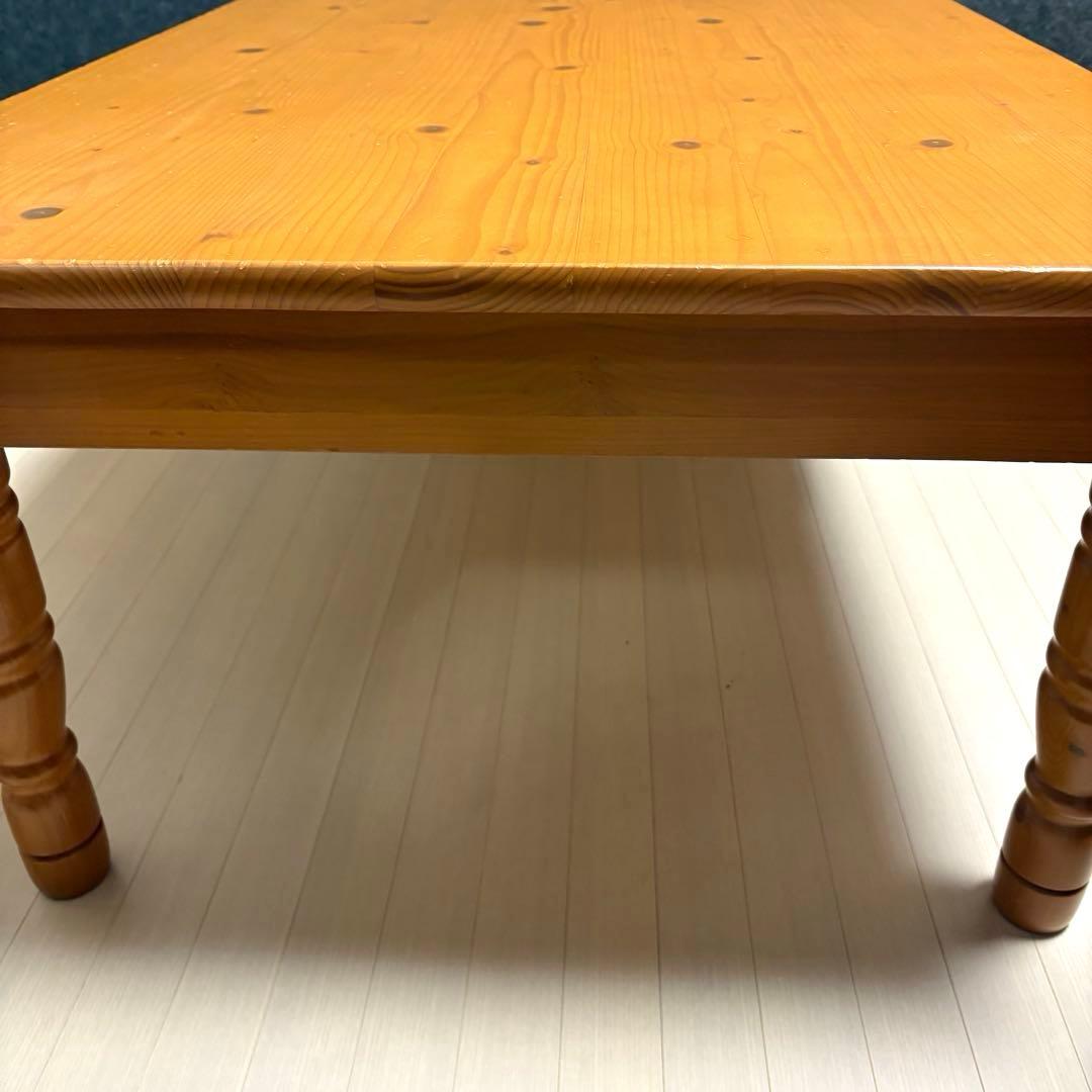 北欧　カントリー　アンティーク　ローテーブル　センターテーブル　天然木　猫脚