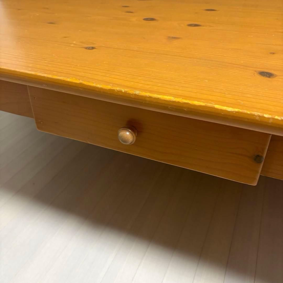 北欧　カントリー　アンティーク　ローテーブル　センターテーブル　天然木　猫脚