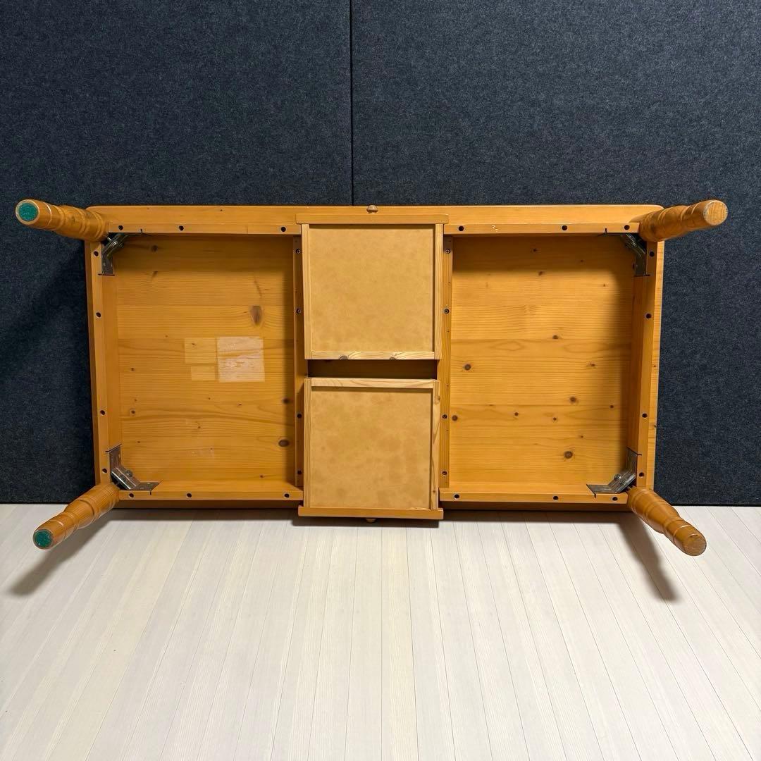 北欧　カントリー　アンティーク　ローテーブル　センターテーブル　天然木　猫脚