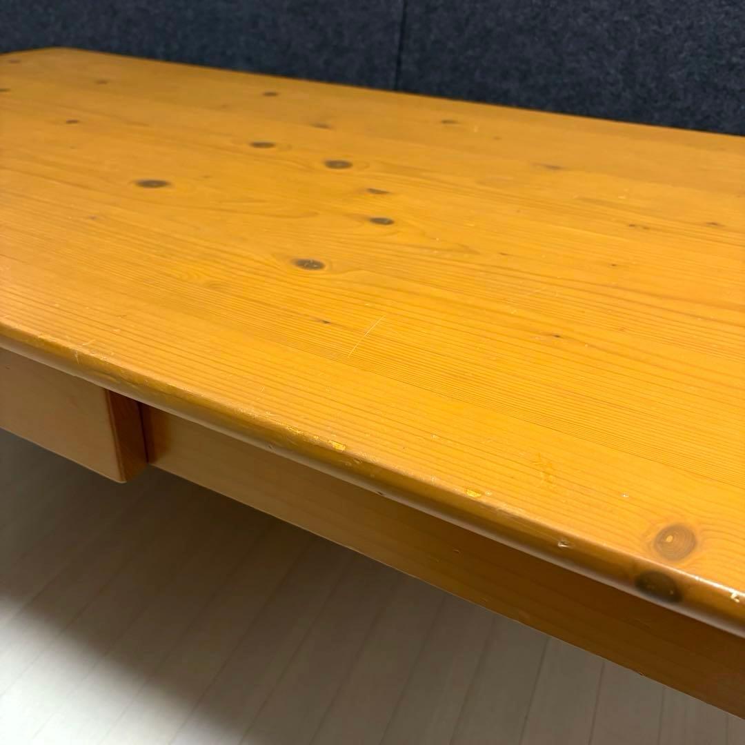 北欧　カントリー　アンティーク　ローテーブル　センターテーブル　天然木　猫脚