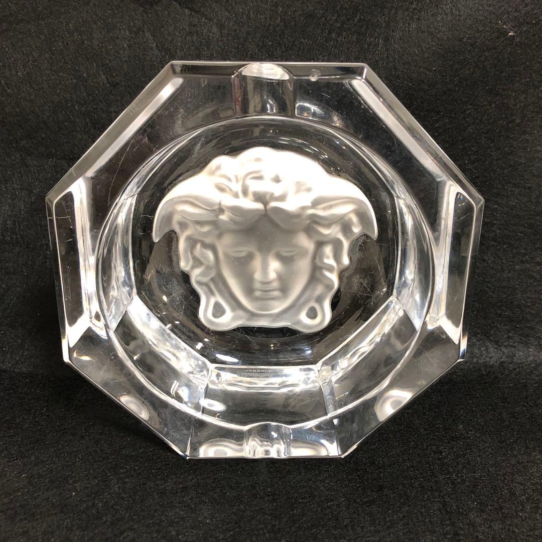 VERSACE ヴェルサーチ　メデューサ　ガラス灰皿　アッシュトレイ