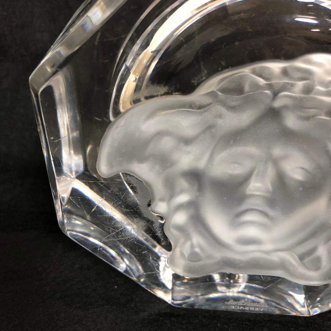 VERSACE ヴェルサーチ　メデューサ　ガラス灰皿　アッシュトレイ
