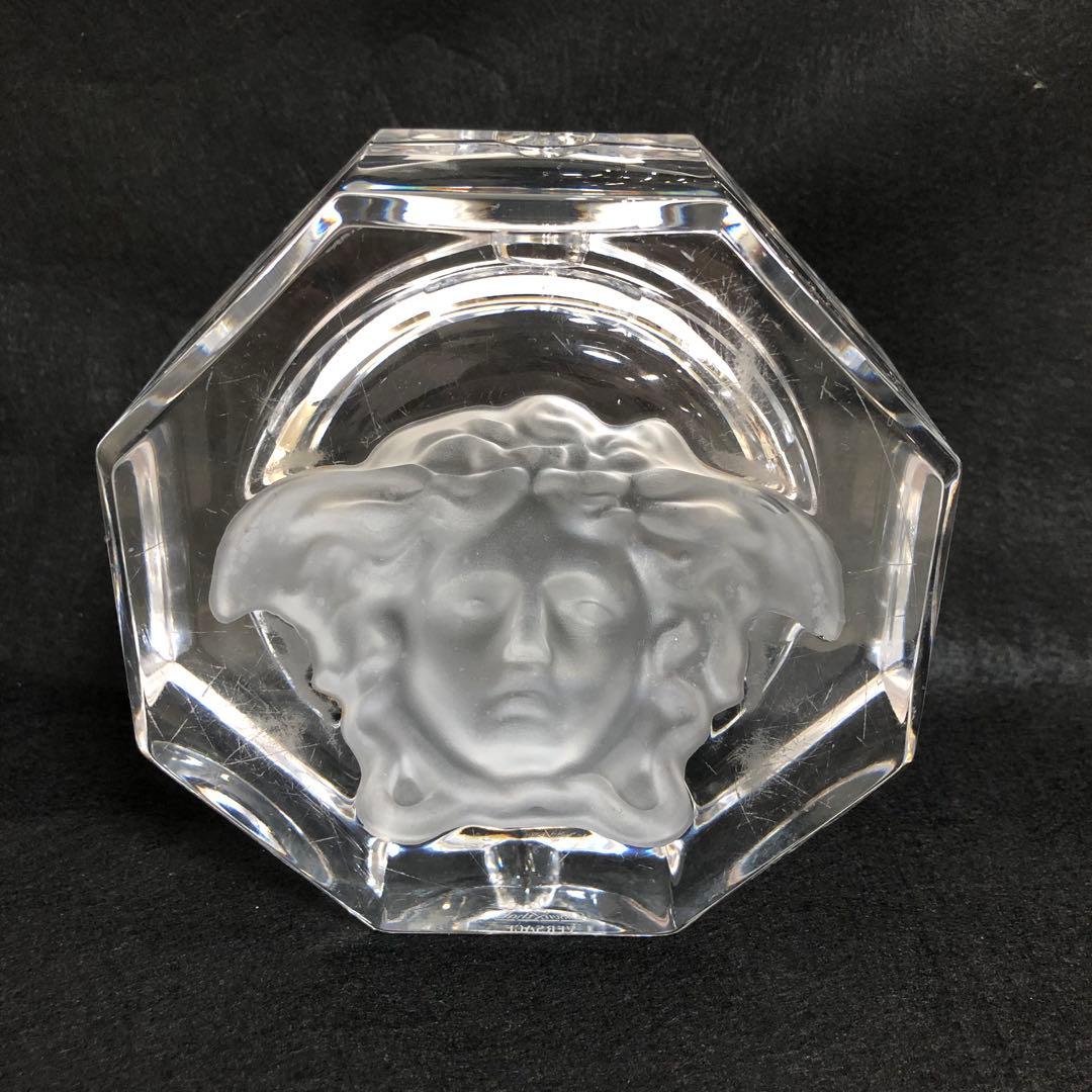 VERSACE ヴェルサーチ　メデューサ　ガラス灰皿　アッシュトレイ