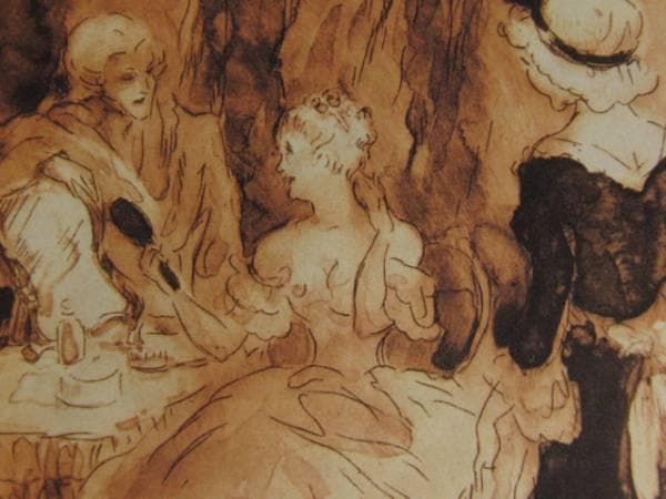 ルイ・イカール、夫人のドレッサー、希少限定額装用画集より、新品高級額装付