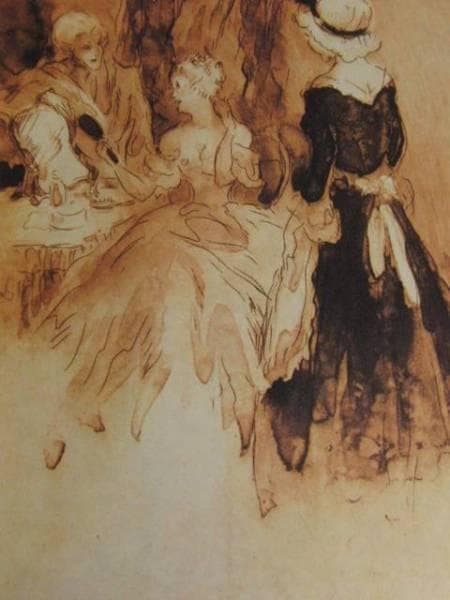 ルイ・イカール、夫人のドレッサー、希少限定額装用画集より、新品高級額装付