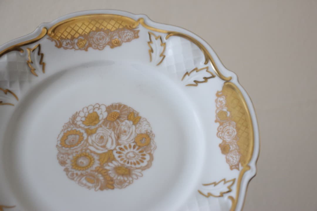 ドイツ　ライフェンバッハ　金彩　１９cm　デザートプレート　６枚