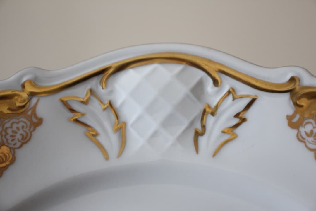 ドイツ　ライフェンバッハ　金彩　１９cm　デザートプレート　６枚