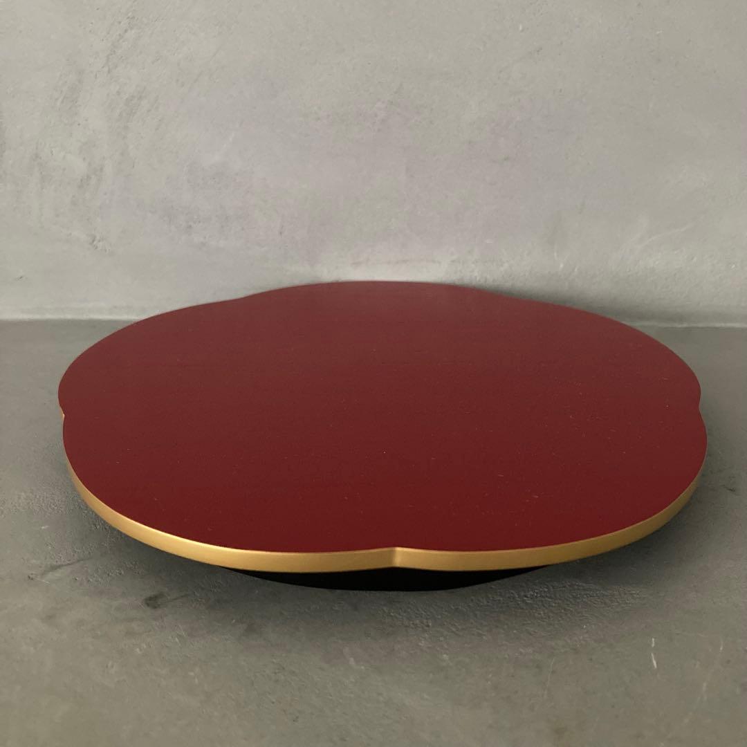 美品】哲公房 中村宗哲 三彩金釦 遊々盆 雪月花 共箱 茶道具 盆3点