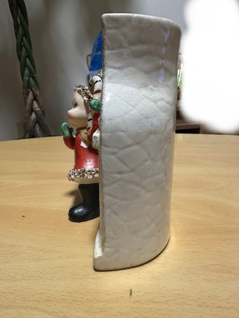 1950年代ビンテージ物 妖精エルフのクリスマス置物プランター