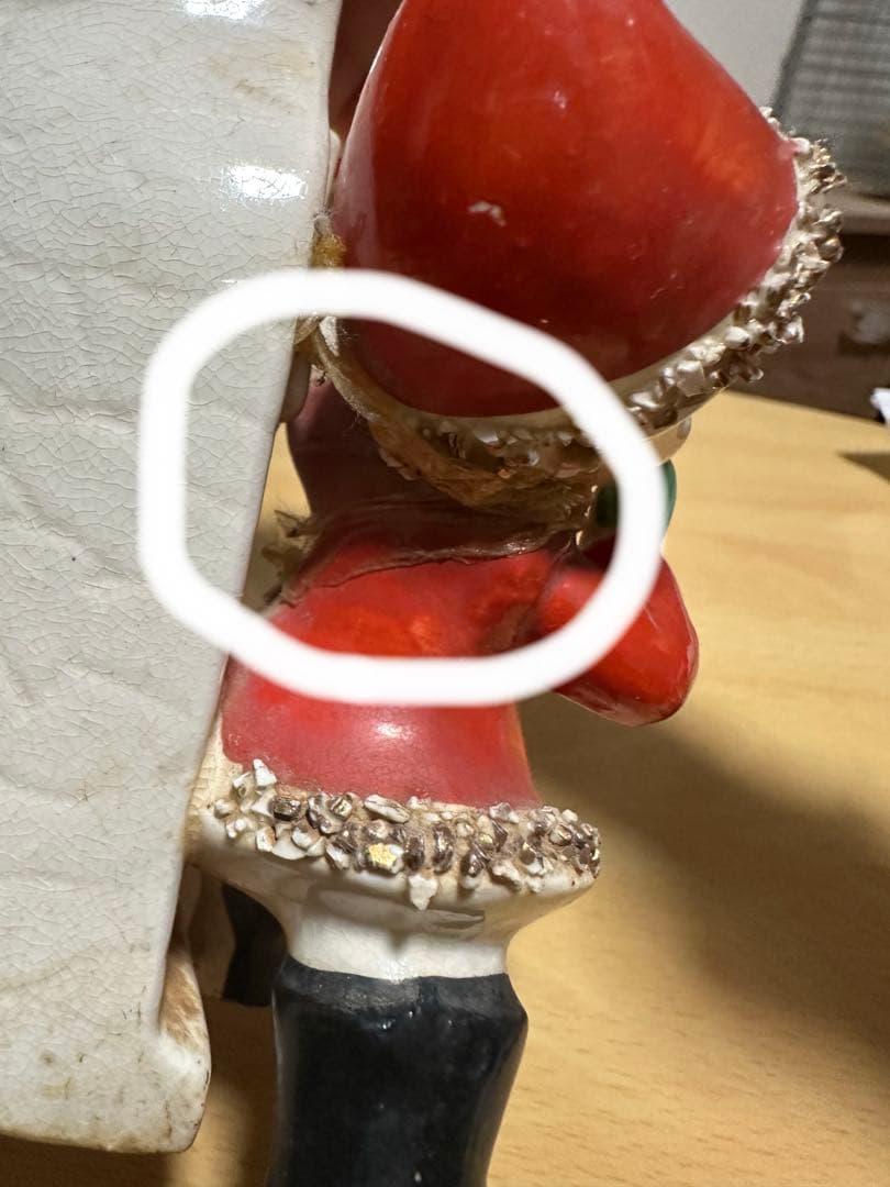 1950年代ビンテージ物 妖精エルフのクリスマス置物プランター