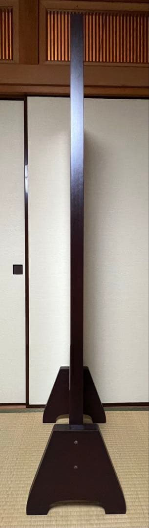 姿見/スタンドミラー　鎌倉彫　牡丹の彫り物 日本板硝子製ガラス　162cm高