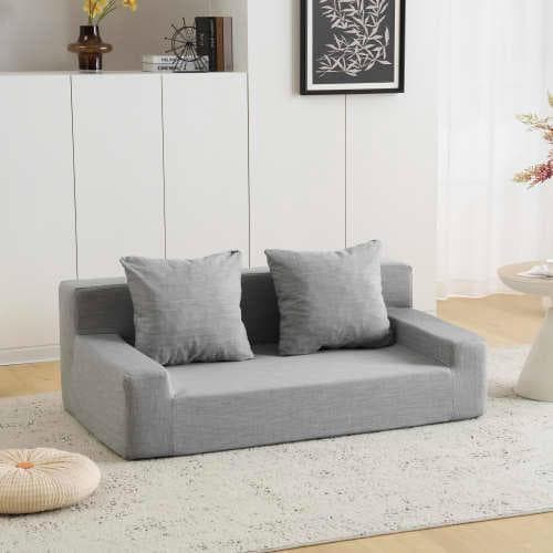 2人掛けソファベッド フロアソファ コンパクト ローソファ こたつ用 ソファー