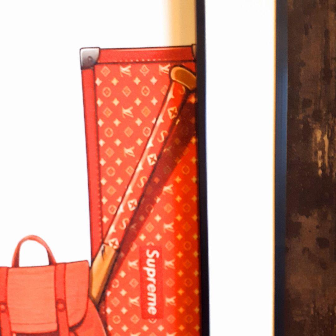 スケボーフィギア付 Louis Vuitton Supreme 3Dアートパネル - メルカリ