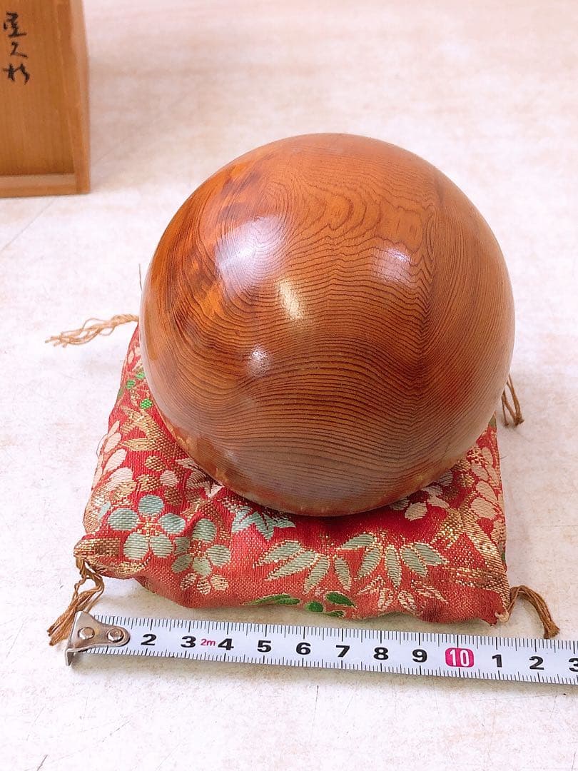 【希少】世界の銘木 屋久杉 長寿の珠 万年工芸謹製 コピオン 置物 インテリア