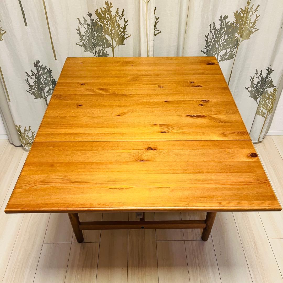 【廃盤品】IKEA テーブル　木製　折りたたみ　バタフライ INGATORP