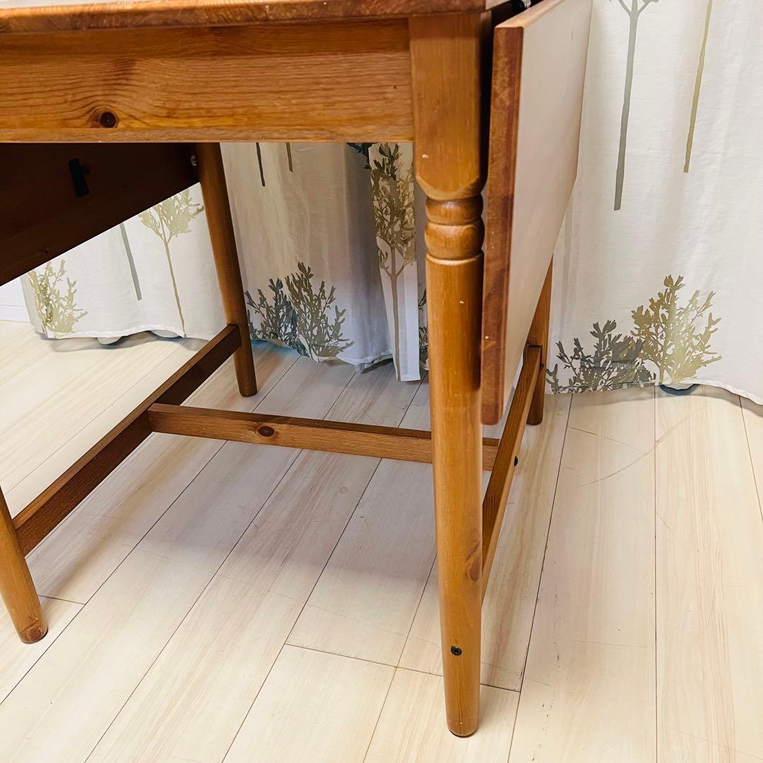 【廃盤品】IKEA テーブル　木製　折りたたみ　バタフライ INGATORP