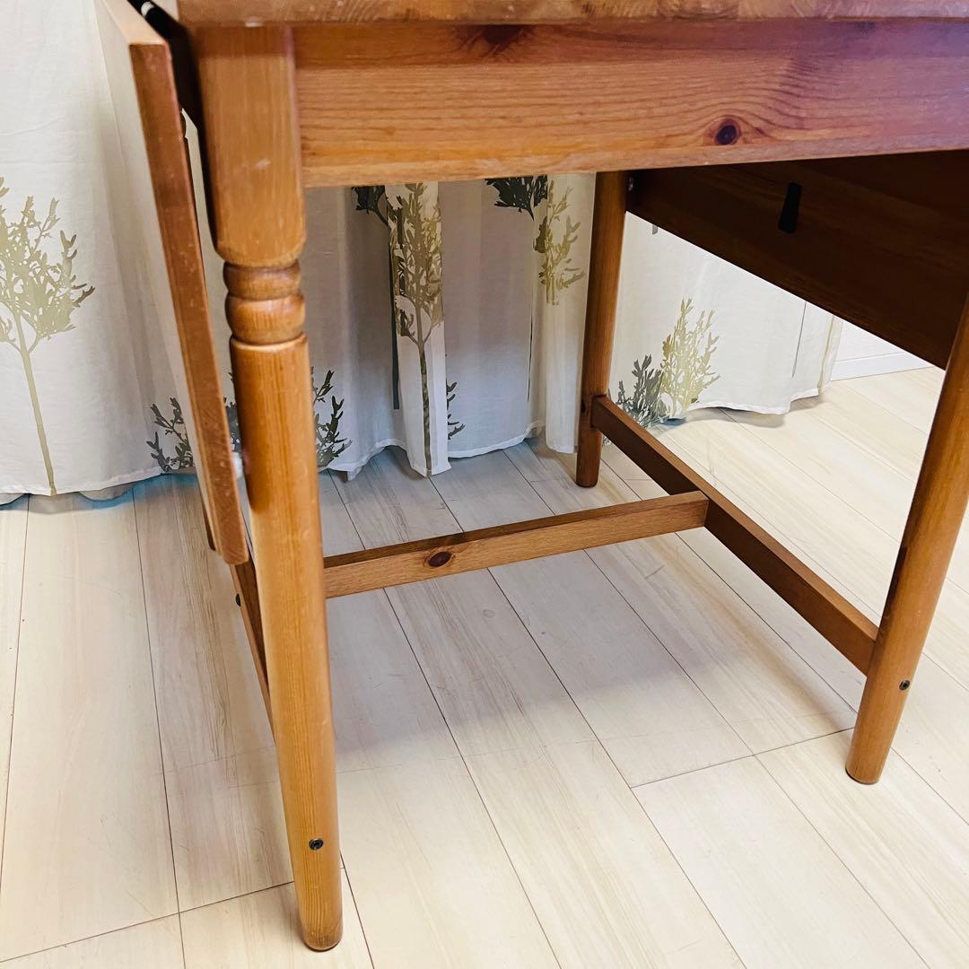 【廃盤品】IKEA テーブル　木製　折りたたみ　バタフライ INGATORP