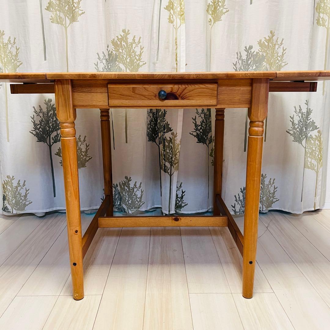 【廃盤品】IKEA テーブル　木製　折りたたみ　バタフライ INGATORP