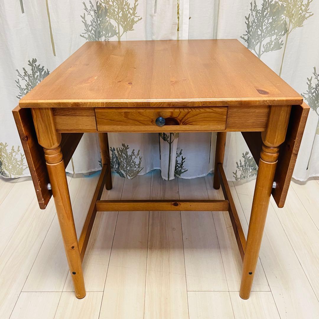 【廃盤品】IKEA テーブル　木製　折りたたみ　バタフライ INGATORP