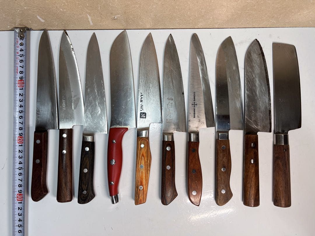 しばの 産業白寿 匠うんりゅう その他 中古ナイフ10セット