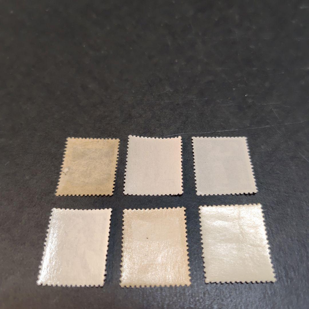 銭単位切手 (概ね美品) 琉球切手 1954年~56年 工芸品・舞踊 6種完