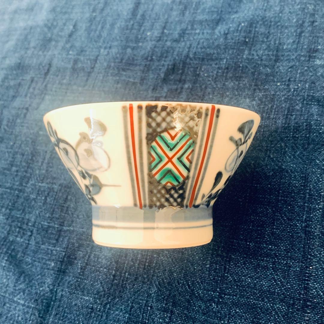 【新品】【砥部焼】青い花模様の陶器製茶碗5個セット