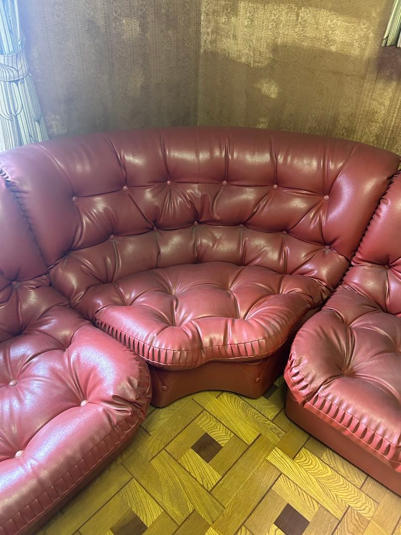 手渡し限定！ブラウンコーナーソファ　足立区まで取りに来られる方で！