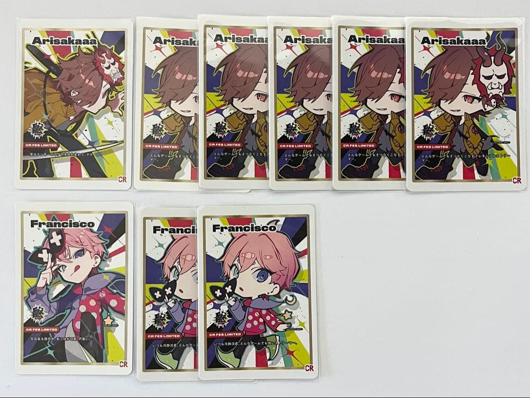 Crazy raccoon トレーディングカード ありさか フランシスコ - メルカリ