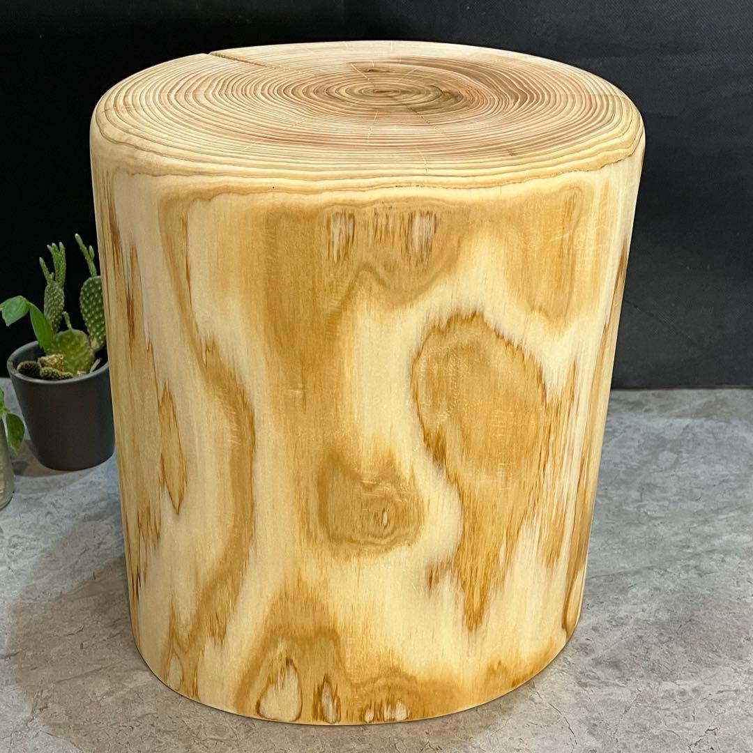 1072 切り株　丸太　スツール　ディスプレイ台　丸太椅子　チェア　インテリア
