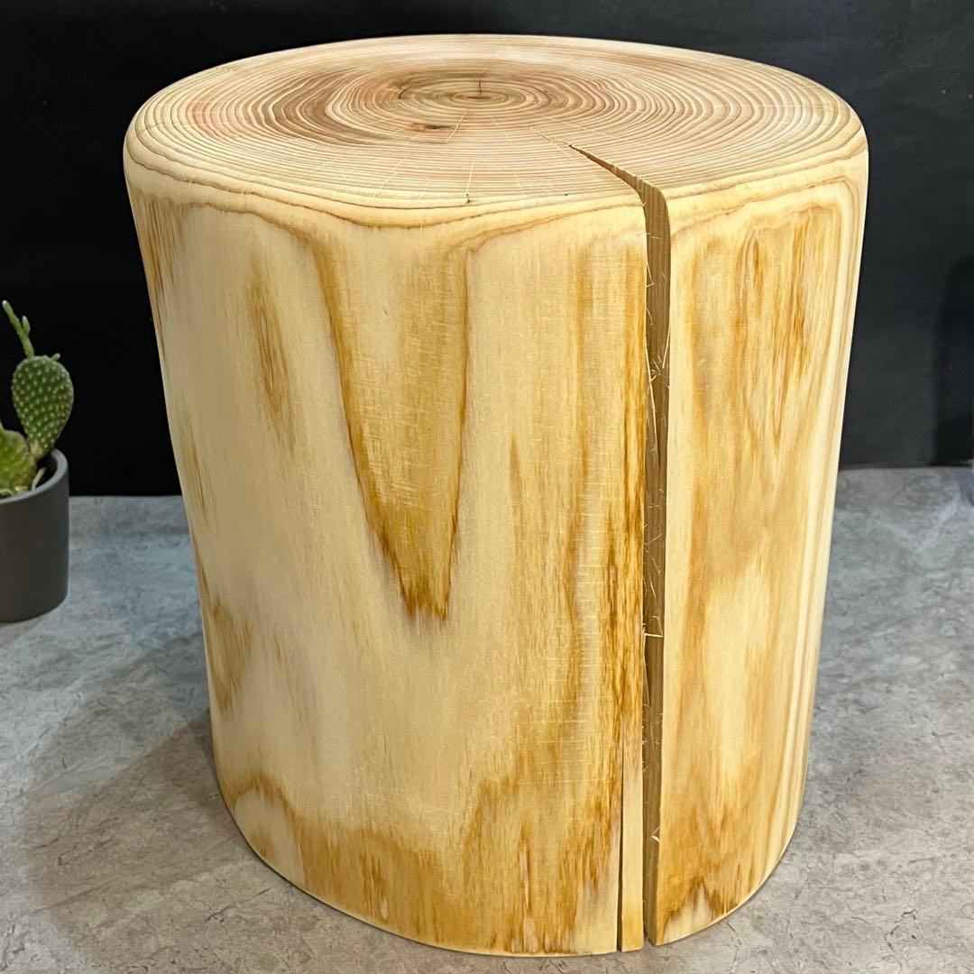 1072 切り株　丸太　スツール　ディスプレイ台　丸太椅子　チェア　インテリア