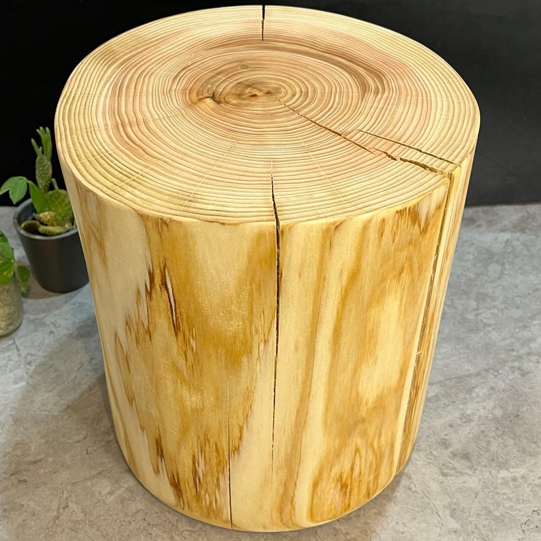 1072 切り株　丸太　スツール　ディスプレイ台　丸太椅子　チェア　インテリア