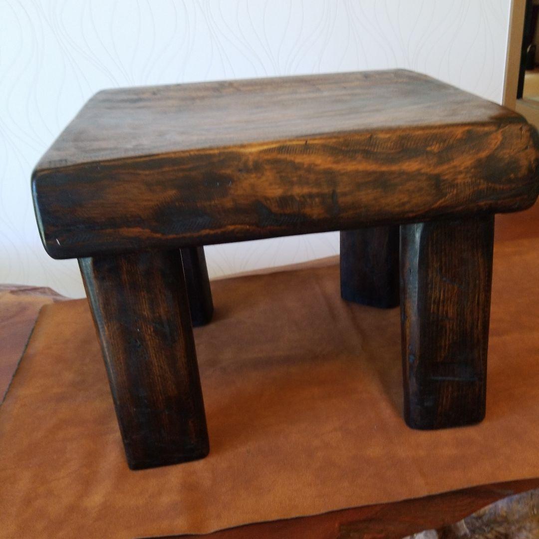 サイドテーブル《楠の木》クスの木　無垢材