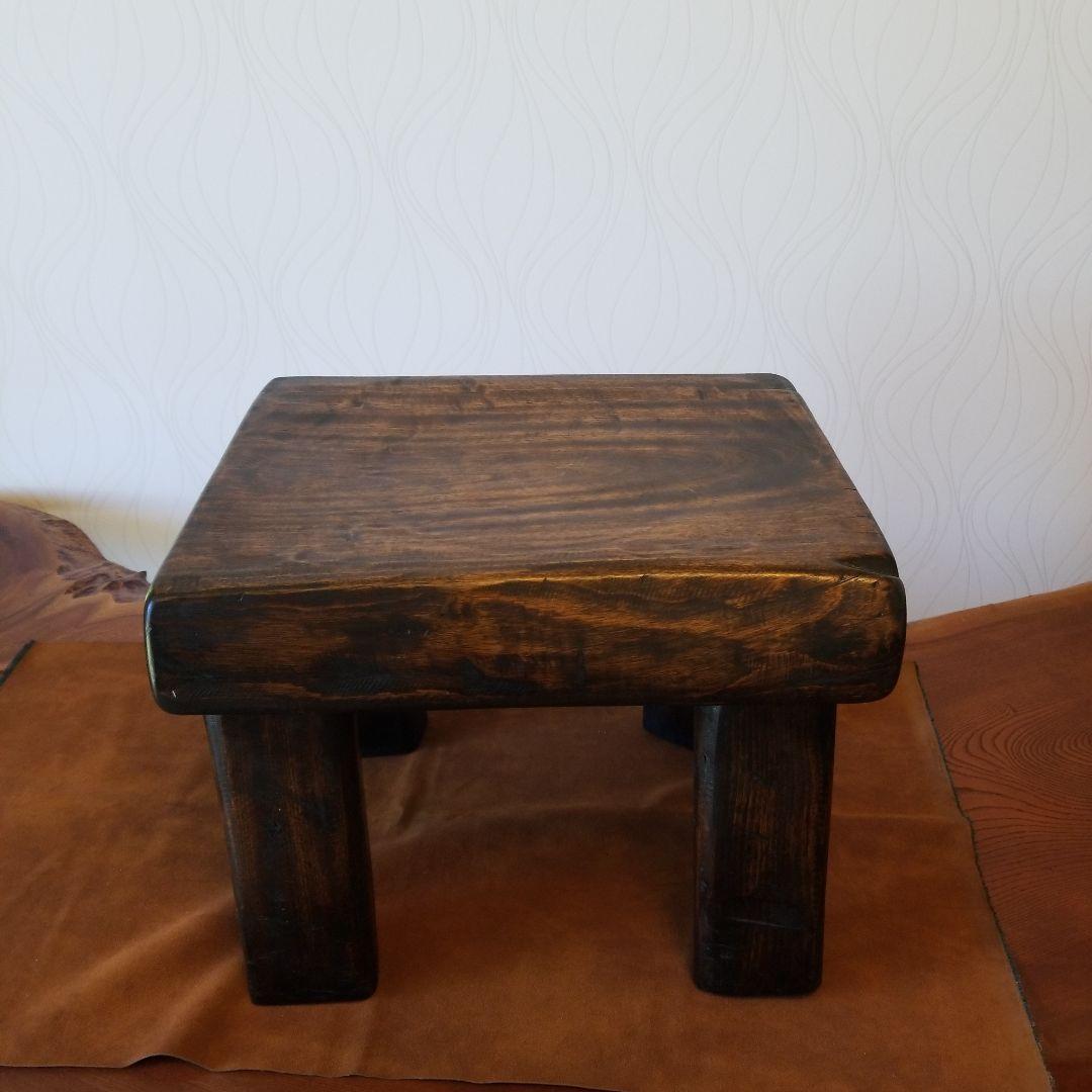 サイドテーブル《楠の木》クスの木　無垢材