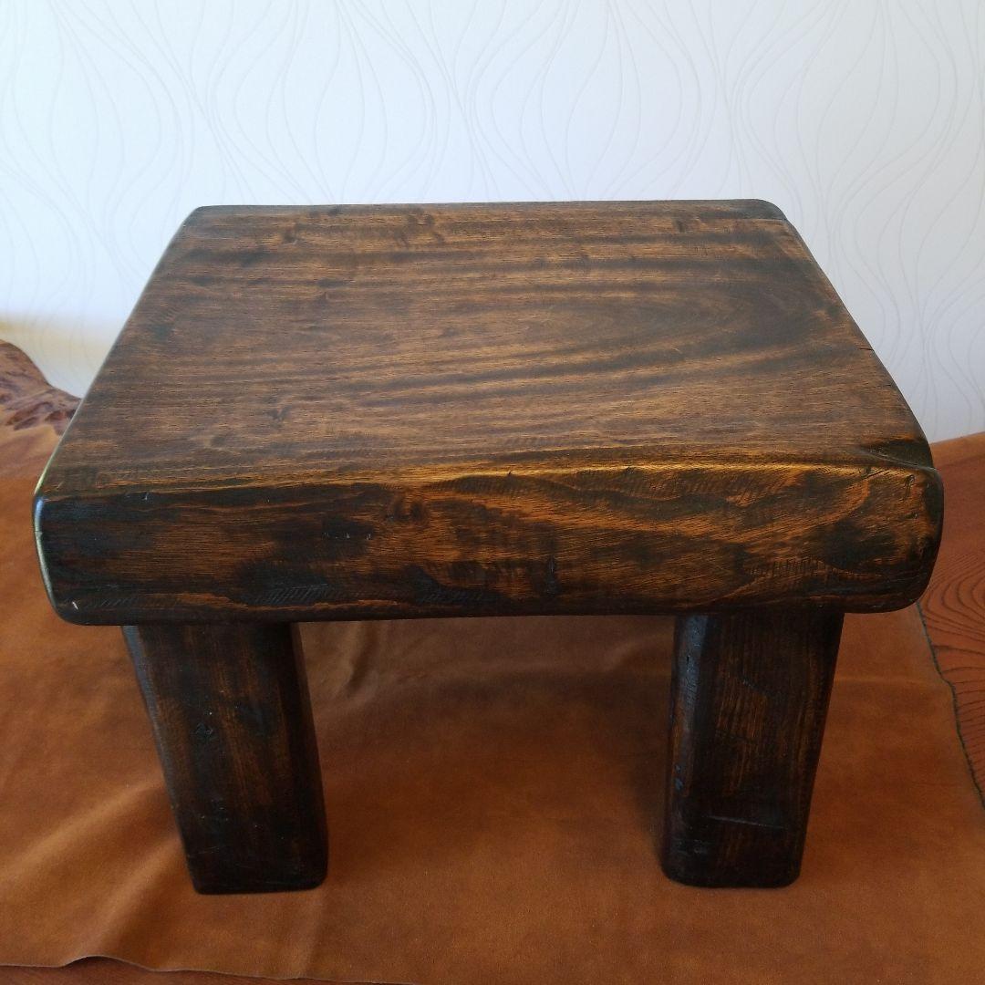 サイドテーブル《楠の木》クスの木　無垢材