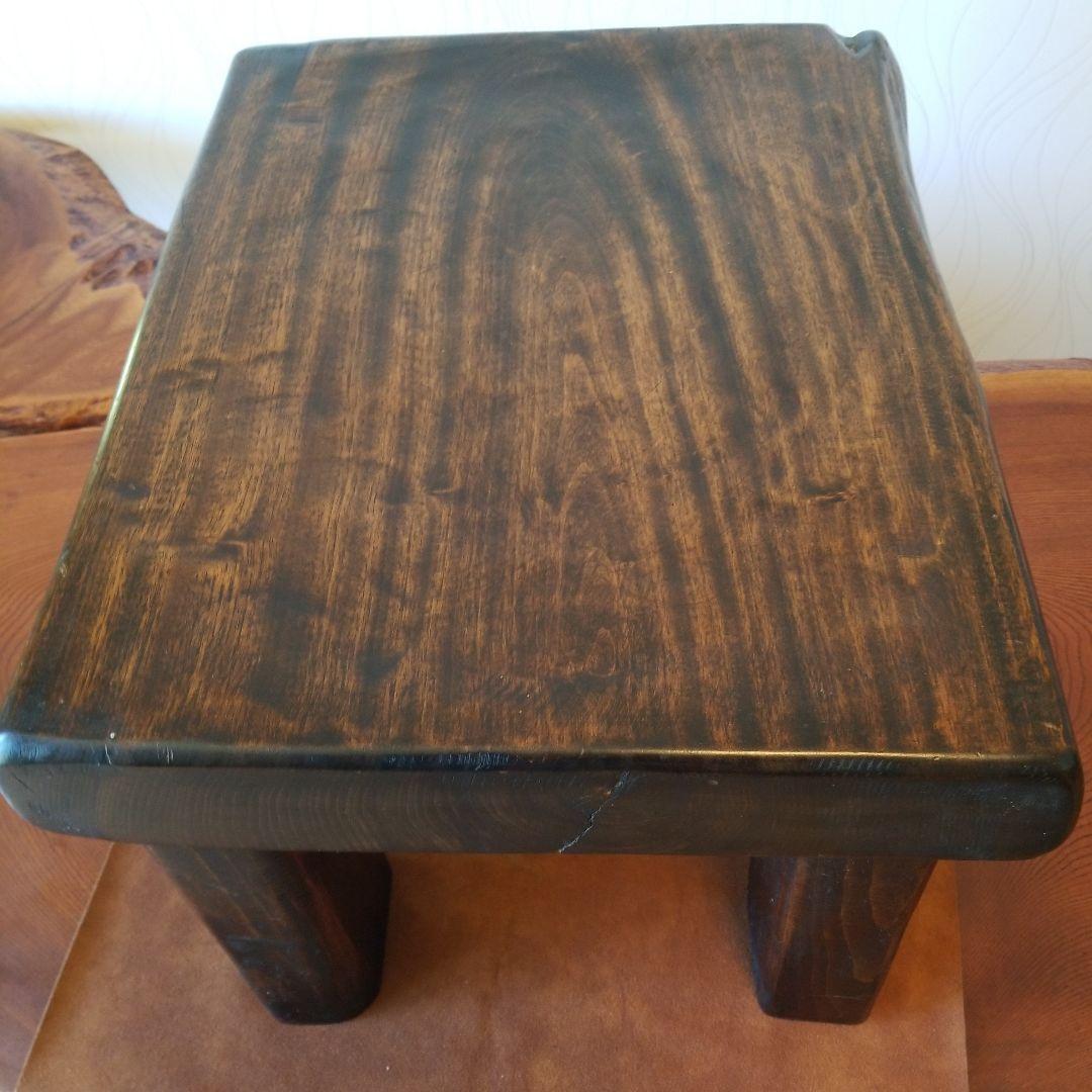 サイドテーブル《楠の木》クスの木　無垢材