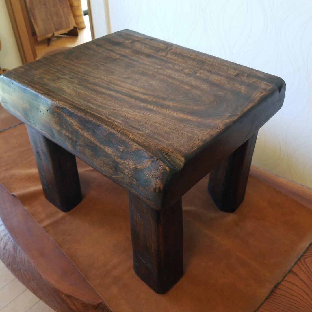 サイドテーブル《楠の木》クスの木　無垢材