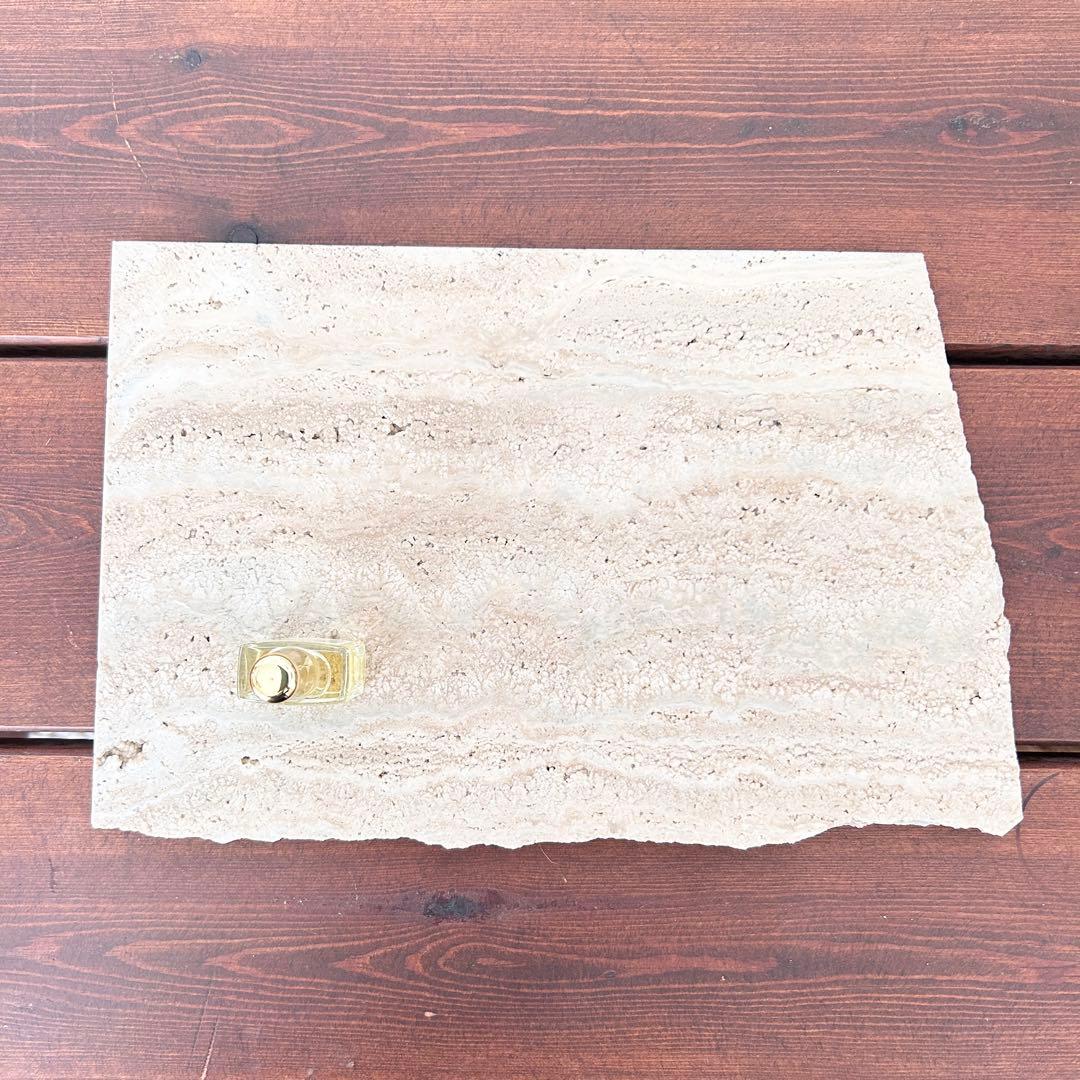 685ブラウントラバーチン（大理石端材プレート） - メルカリ