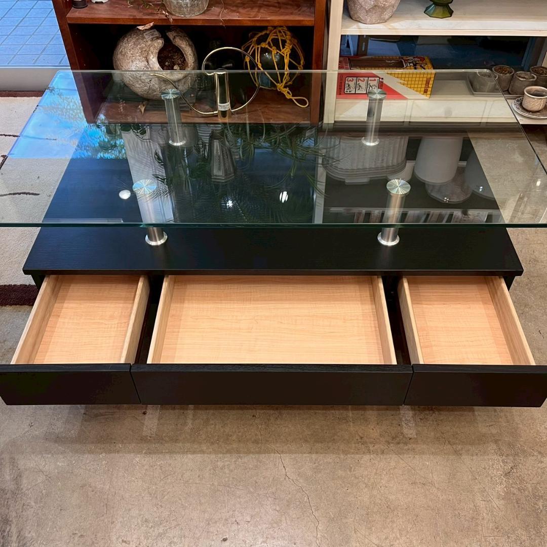 【 美品 】 ニトリ センターテーブル スプレンダー2 120 ガラステーブル